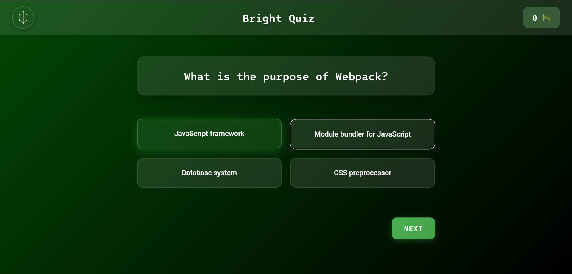 Bright Quiz screenshot