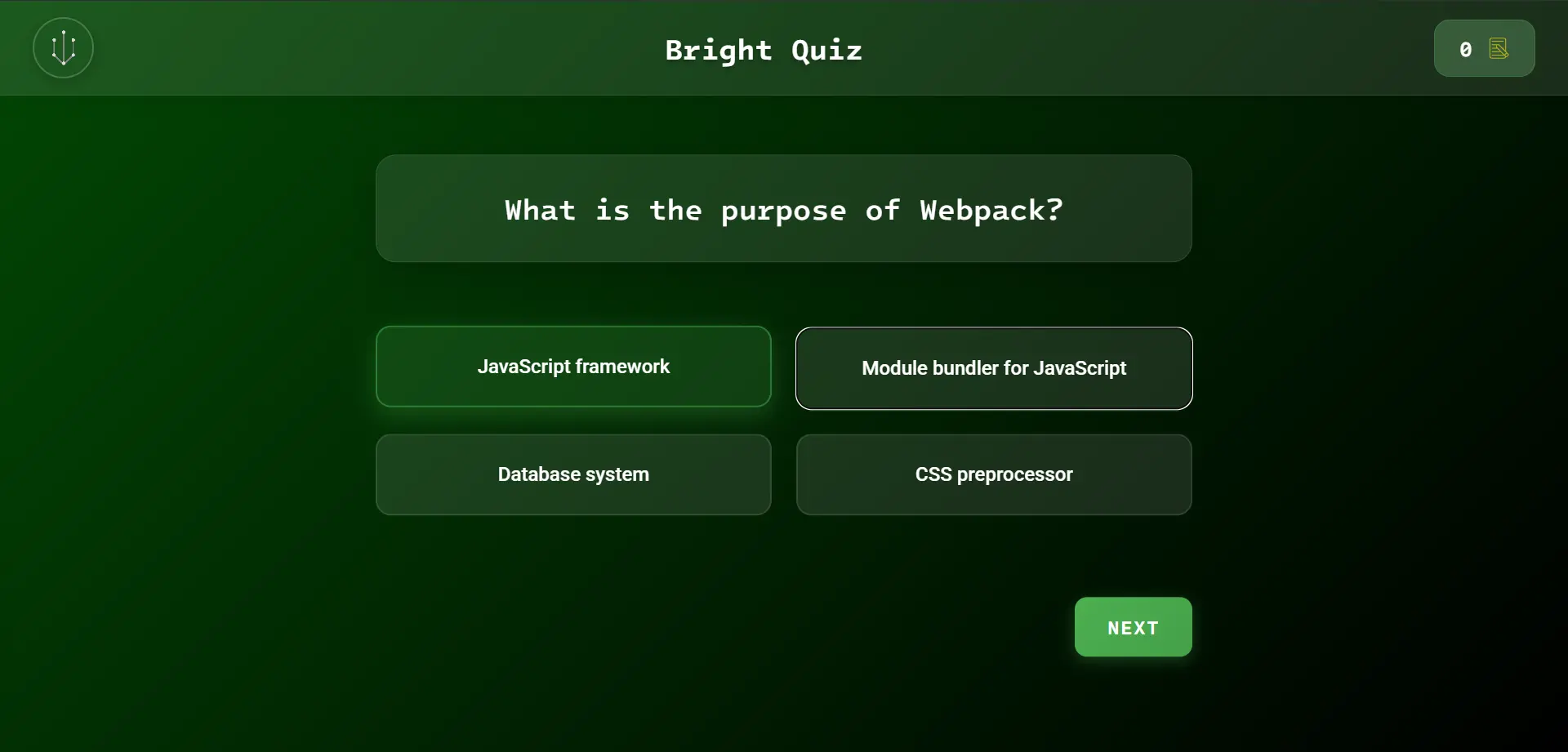 Bright Quiz screenshot